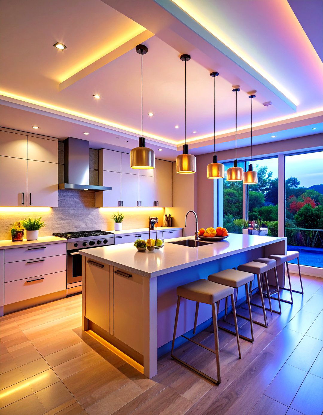 Layered Track Lighting Design Scheme - 20 Kitchen Track Lighting Ideas