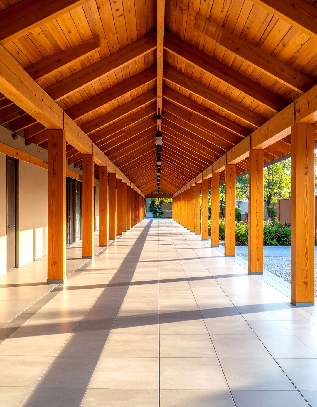 Lean To Style Attached Covered Walkway - 20 Covered Walkway Ideas