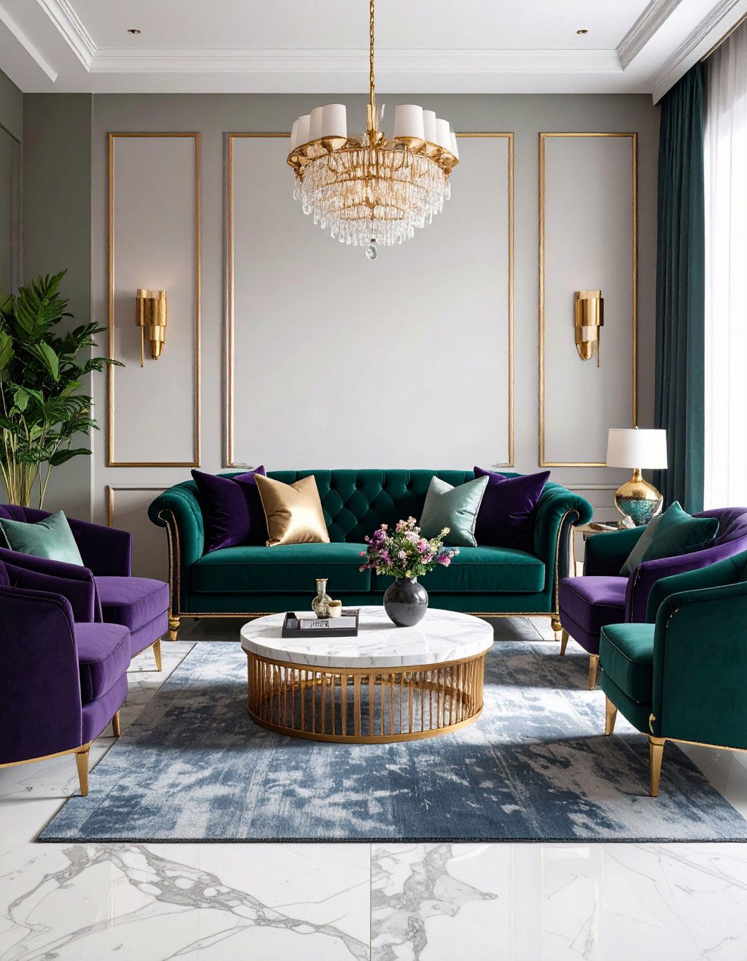 Lean into Jewel Tone Maximalism - 20 Formal Living Room Ideas