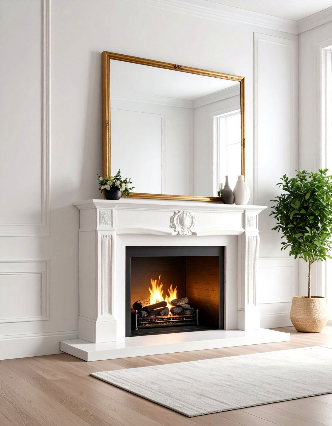 Leaning Floor Mirror Over Fireplace - 20 Mirror Over Fireplace Ideas