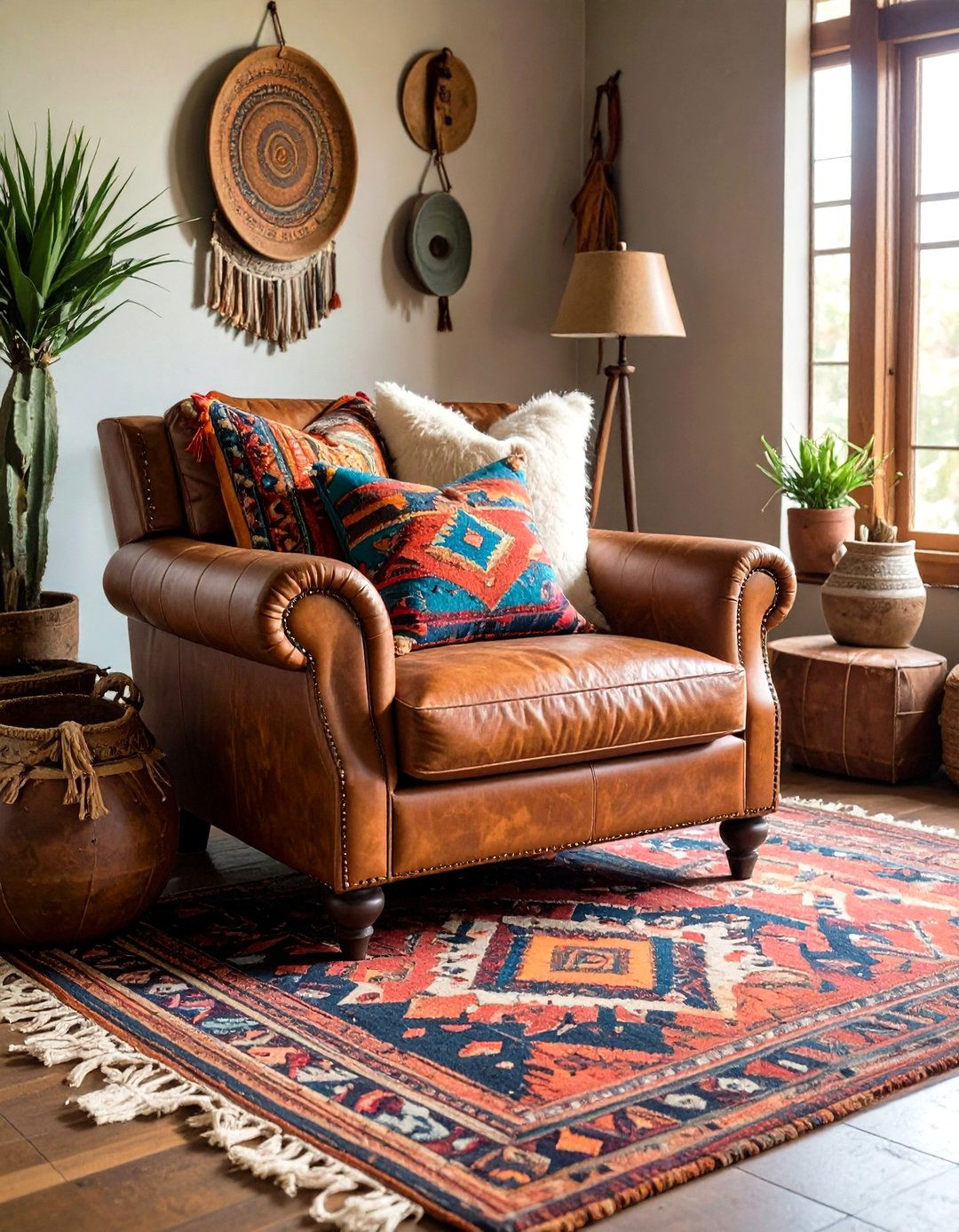 Leather Accents - 20 Southwestern Decor Ideas