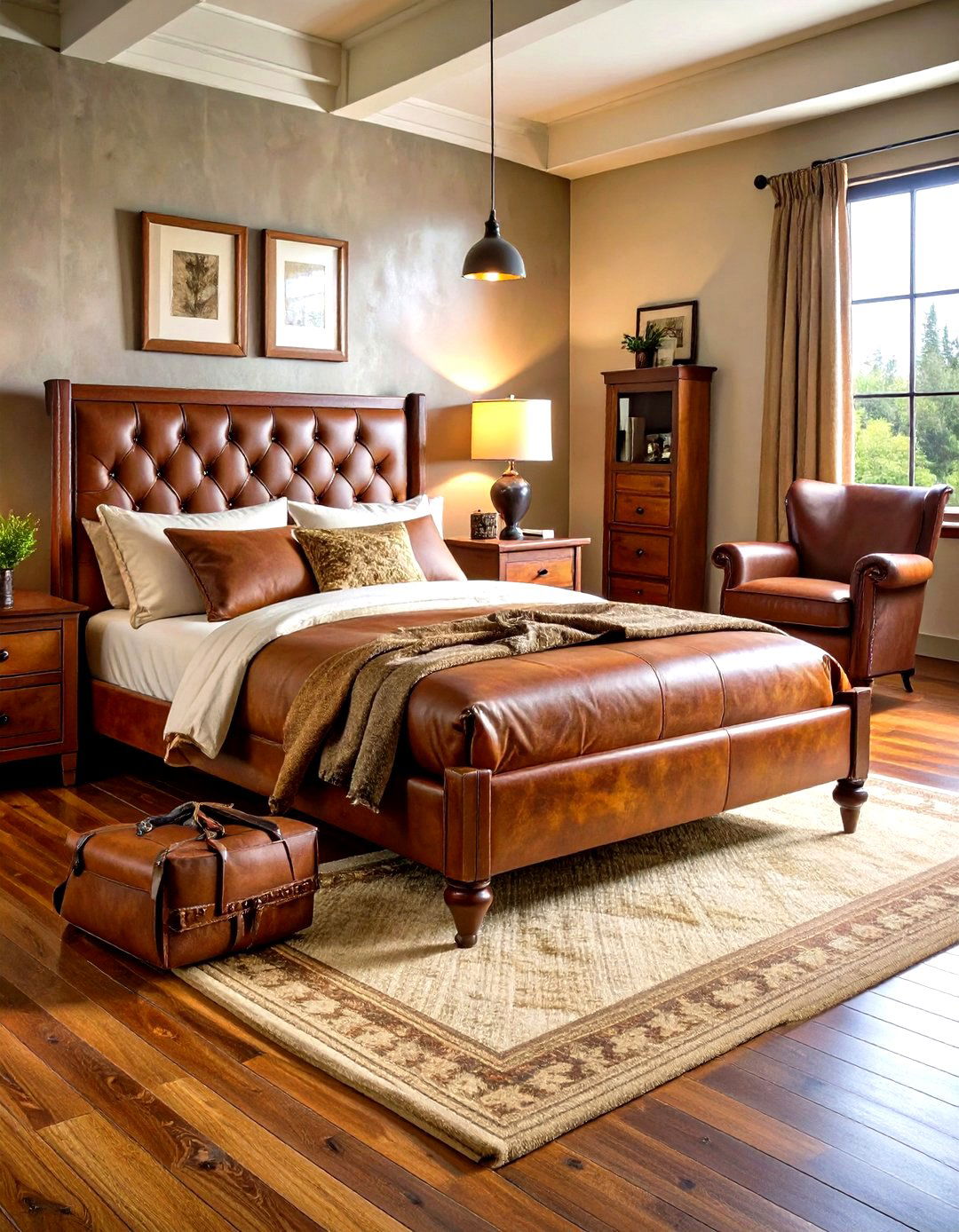 Leather Furniture Hunting Bedroom Seating - 20 Hunting Bedroom Ideas