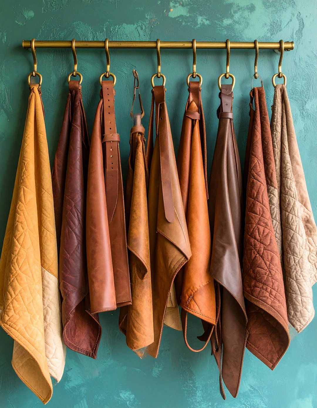 Leather Strap Blanket Hangers - 20 Blanket Storage Ideas