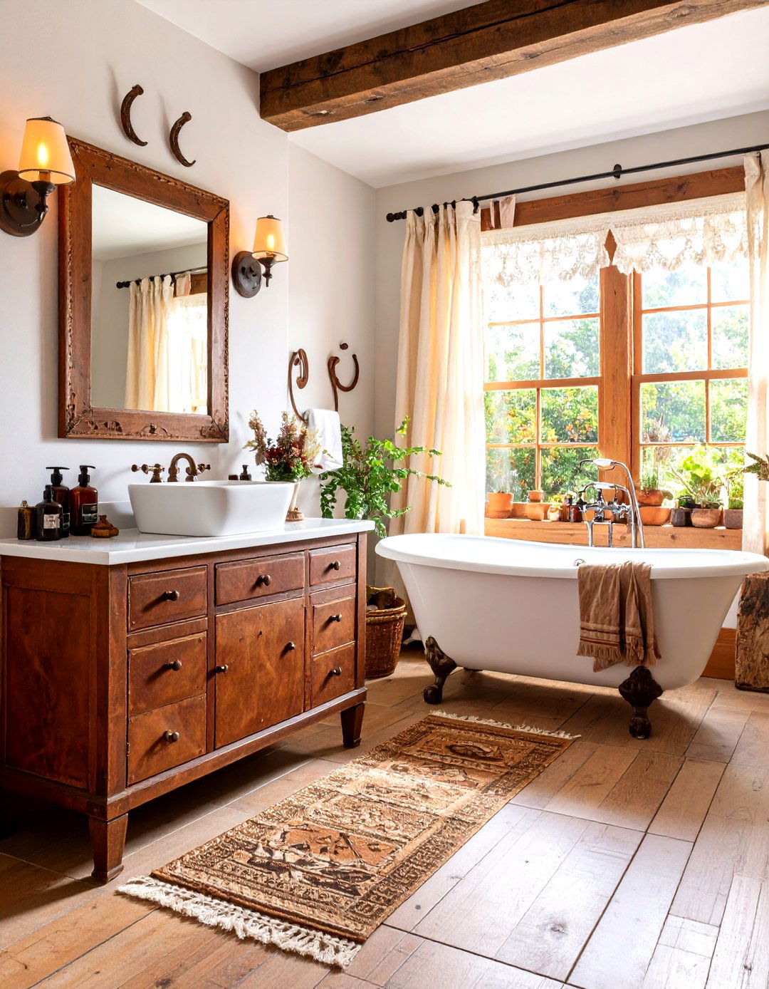 Leather and Lace Western Bathroom - 20 Western Bathroom Ideas