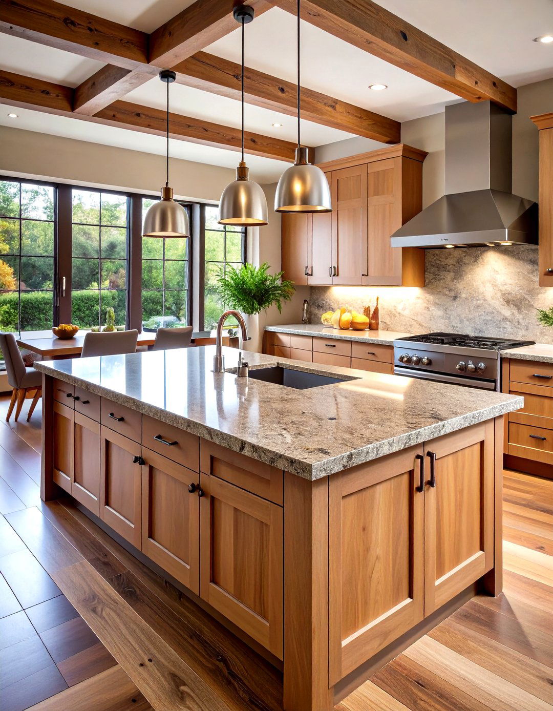 Leathered Granite Adds Subtle Texture - 20 Granite Kitchen Countertop Ideas