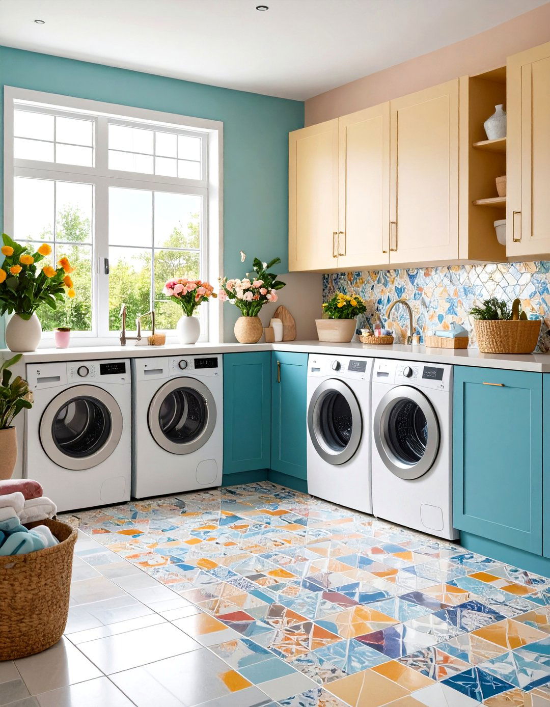 Leathered Granite Laundry Room Countertop - 20 Laundry Room Countertop Ideas