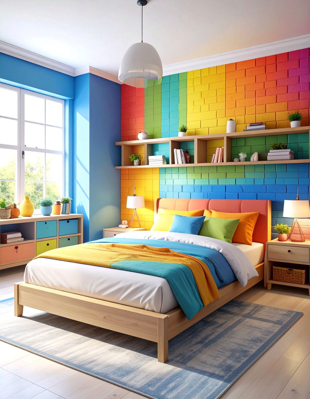 Lego Rainbow Color Bedroom - 20 Lego Bedroom Ideas
