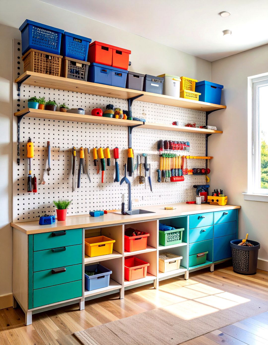 Lego Storage Pegboard Organization - 20 Lego Storage Ideas