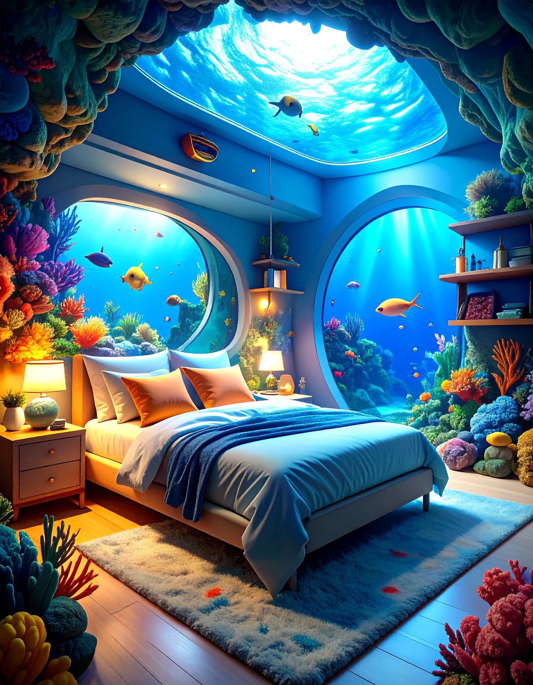Lego Underwater Ocean Bedroom - 20 Lego Bedroom Ideas