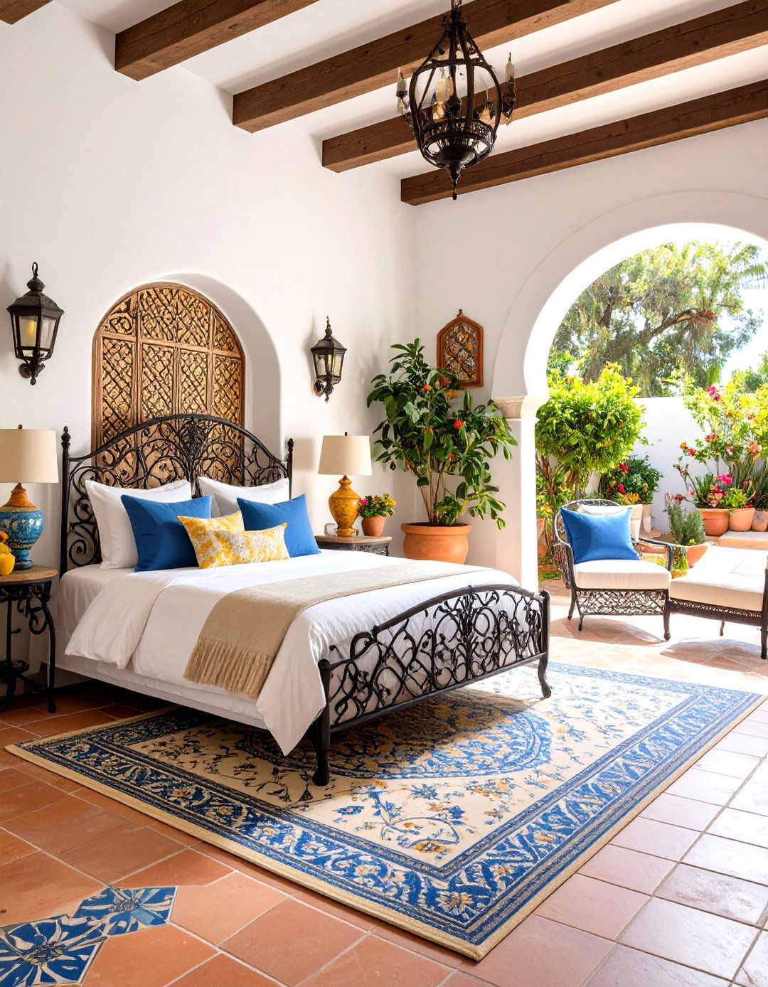 Lemon Mediterranean Bedroom Oasis - 20 Lemon Bedroom Ideas