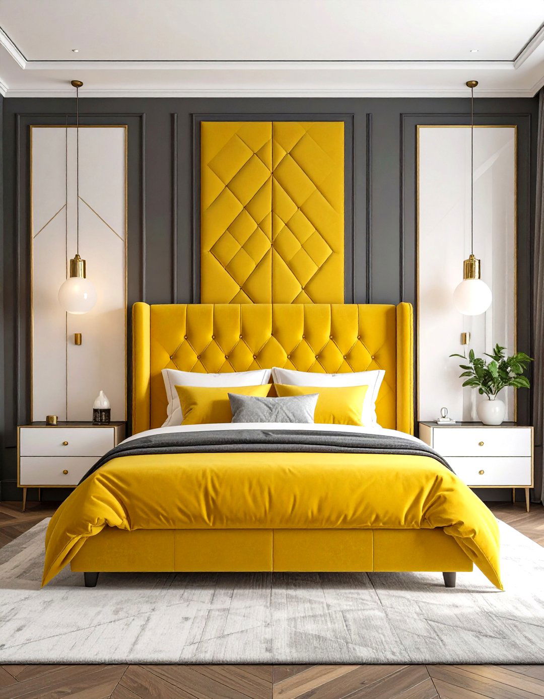 Lemon Modern Contemporary Bedroom - 20 Lemon Bedroom Ideas