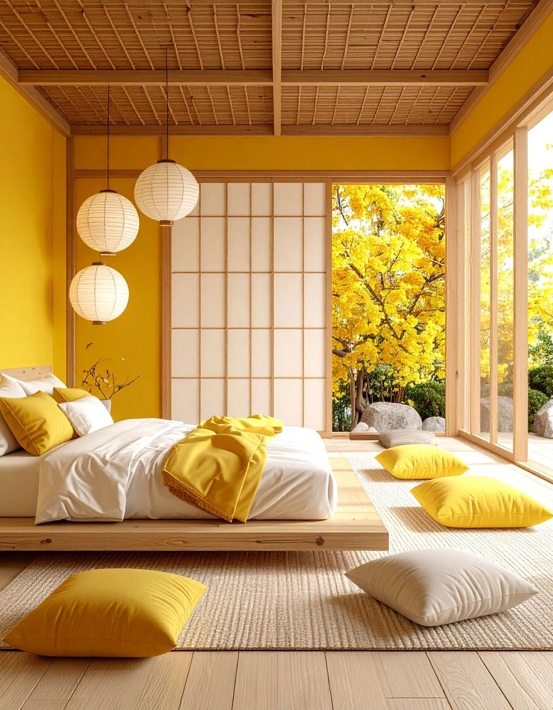 Lemon Zen Bedroom Serenity - 20 Lemon Bedroom Ideas