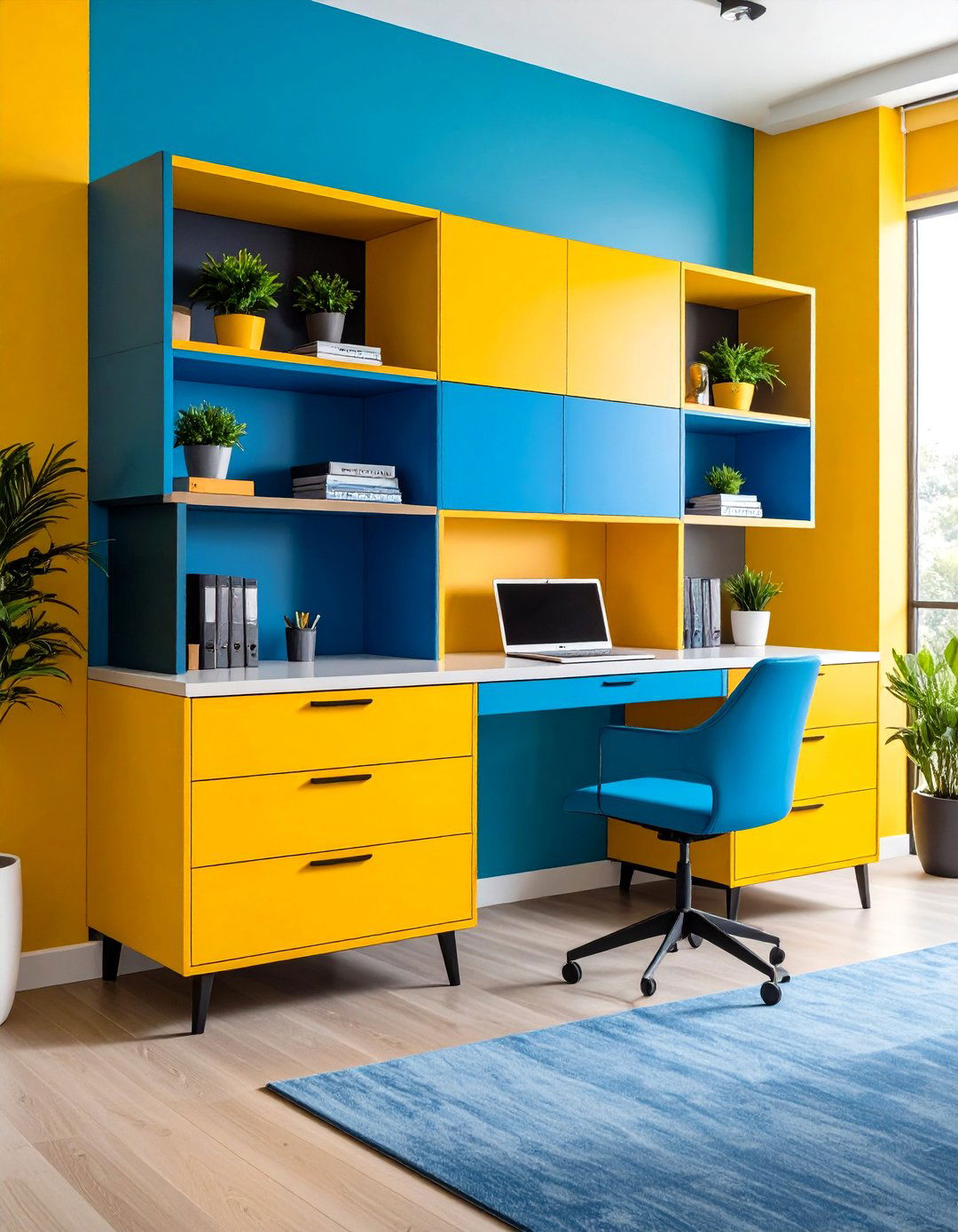 Leverage a Credenza as a Secondary Surface - 20 Small Home Office Ideas