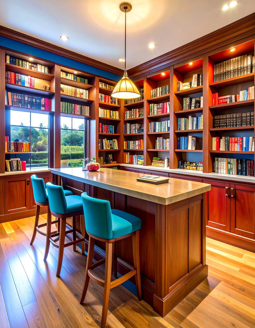 Library Style Mini Bar Cabinet - 20 Mini Bar Ideas