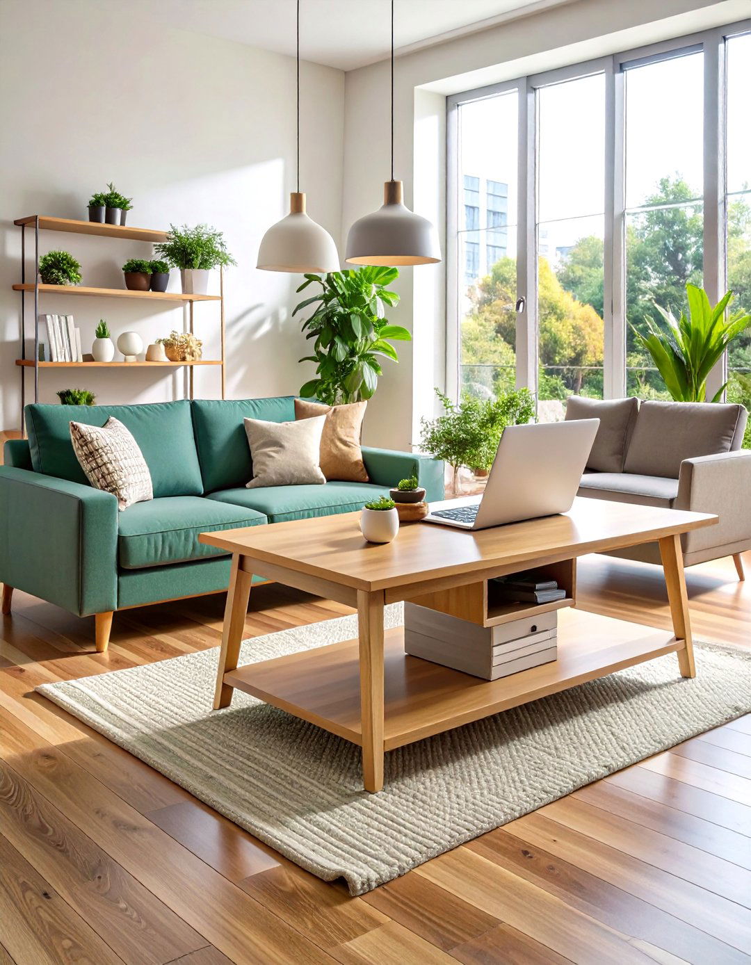 Lift Top Coffee Table Workspace - 20 Budget Apartment Living Room Ideas