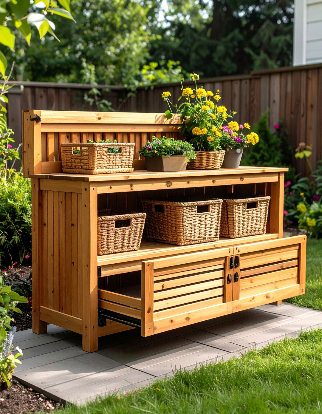 Lift Up Storage Front Porch Bench - 20 Front Porch Bench Ideas