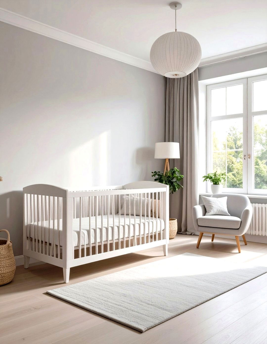 Light Color Palette to Open Space - 20 Small Nursery Ideas