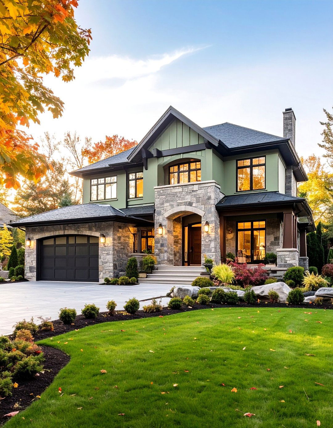 Light Green House Exterior Luxury Estate Style - 20 Light Green House Exterior Ideas