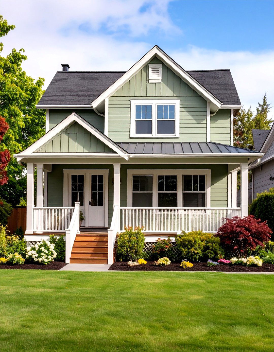 Light Green House Exterior Sage Farmhouse Classic - 20 Light Green House Exterior Ideas