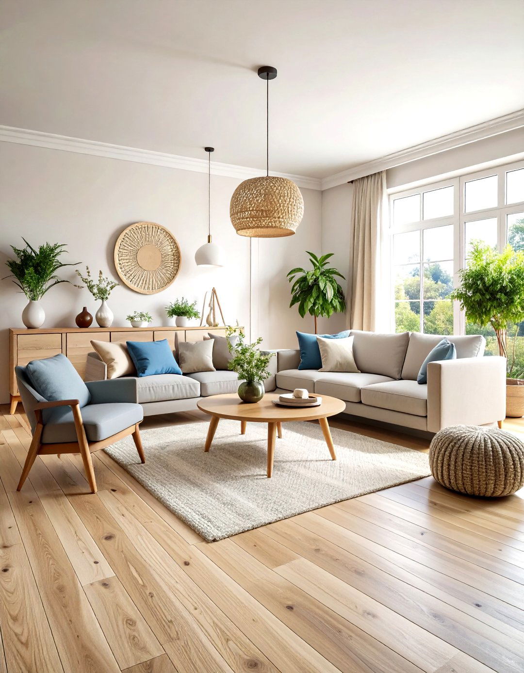 Light Wood Floor Scandinavian Style - 20 Wood Floor Design Ideas