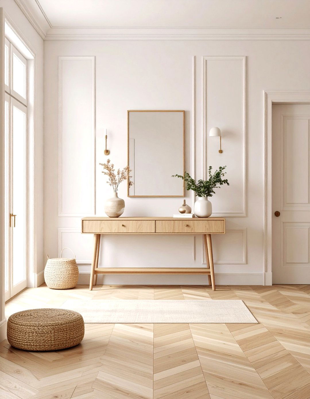 Light Wood Tones - 20 Scandinavian Entryway Ideas
