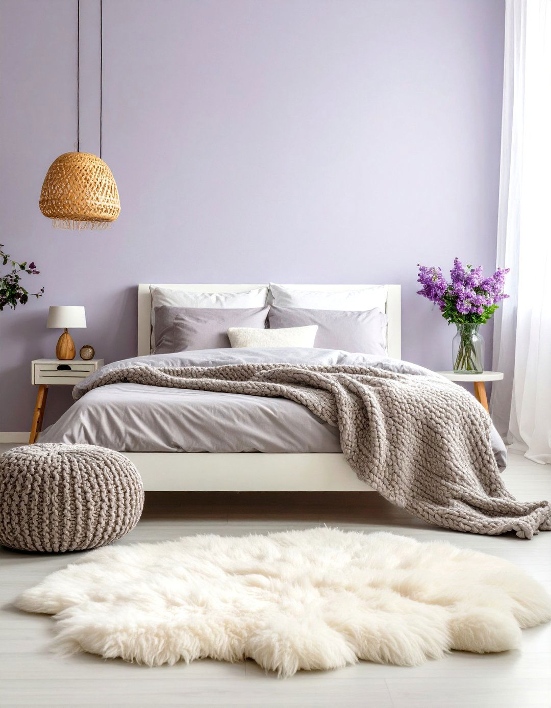 Lilac Bedroom with Scandinavian Hygge Comfort - 20 Lilac Bedroom Ideas