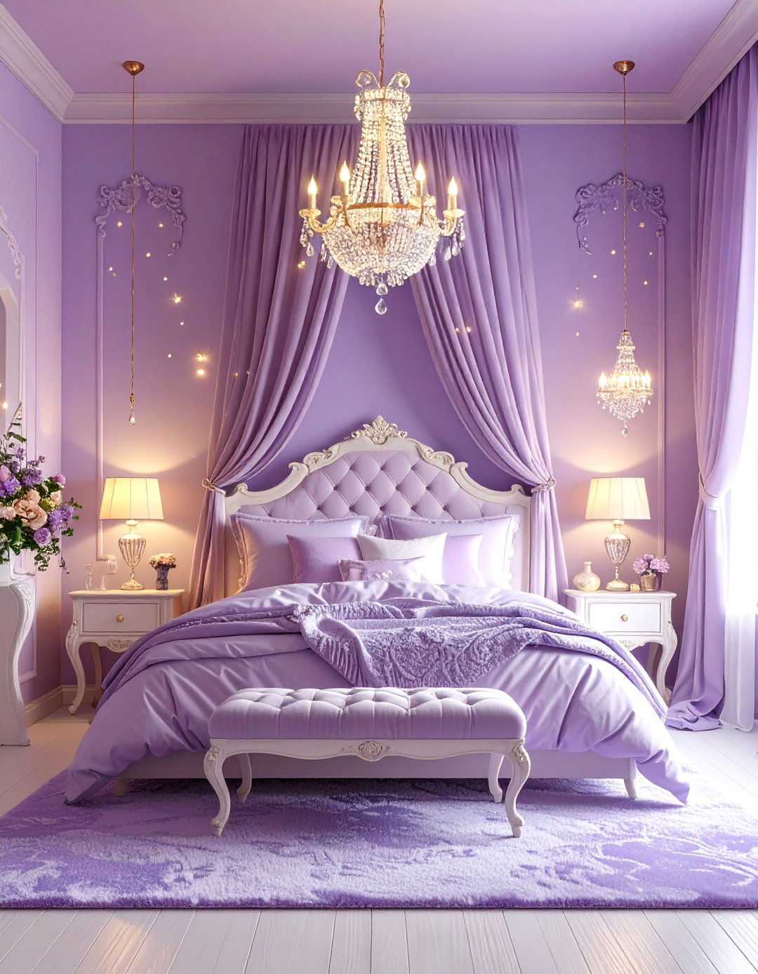 Lilac Bedroom with Whimsical Fairy Tale Magic - 20 Lilac Bedroom Ideas