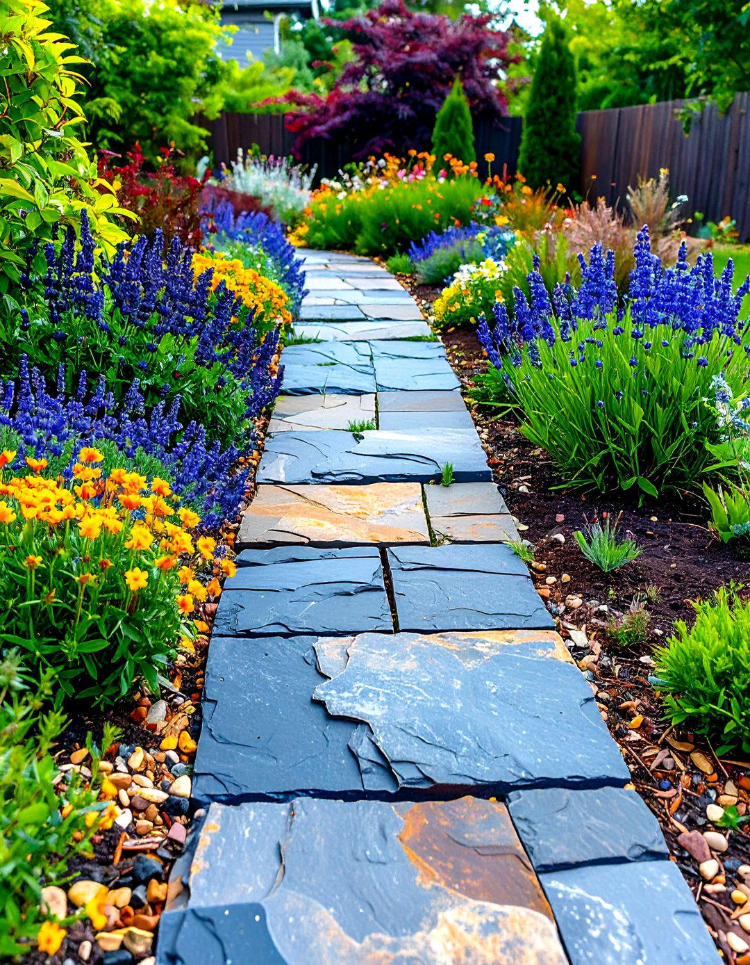 Limestone Caps - 20 Stone Garden Edging Ideas