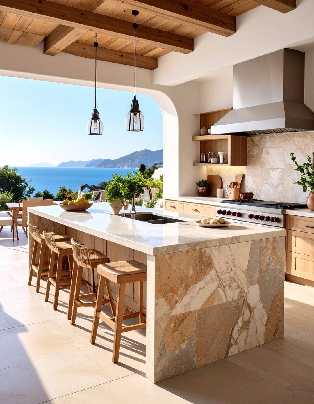 Limestone Outdoor Countertops - 20 Outdoor Countertop Ideas