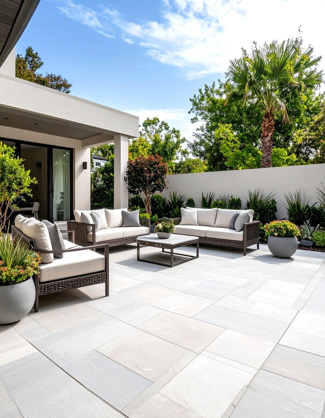 Limestone Paver Patio - 20 Stone Patio Ideas