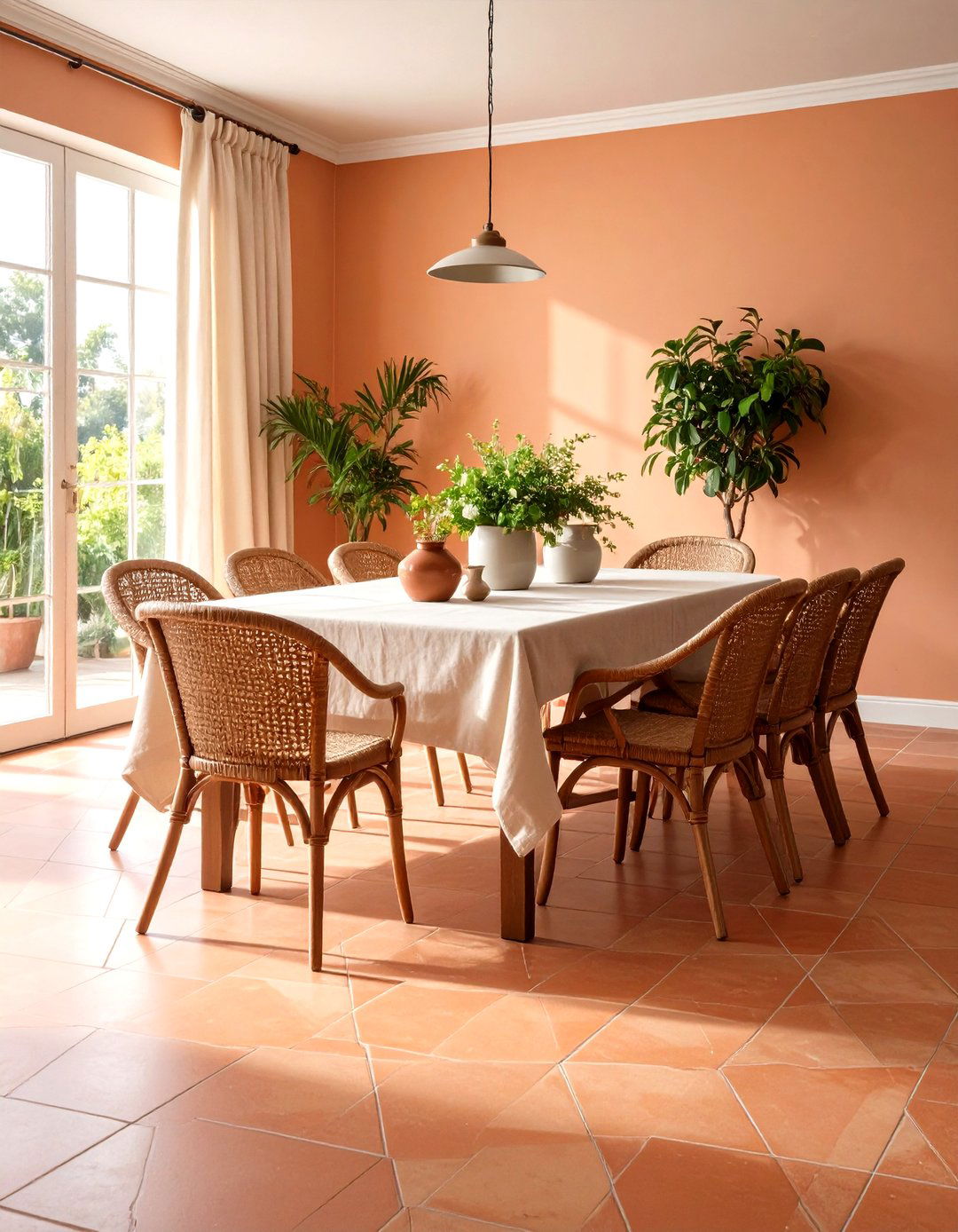 Limestone or Terracotta Floors Ground the Palette