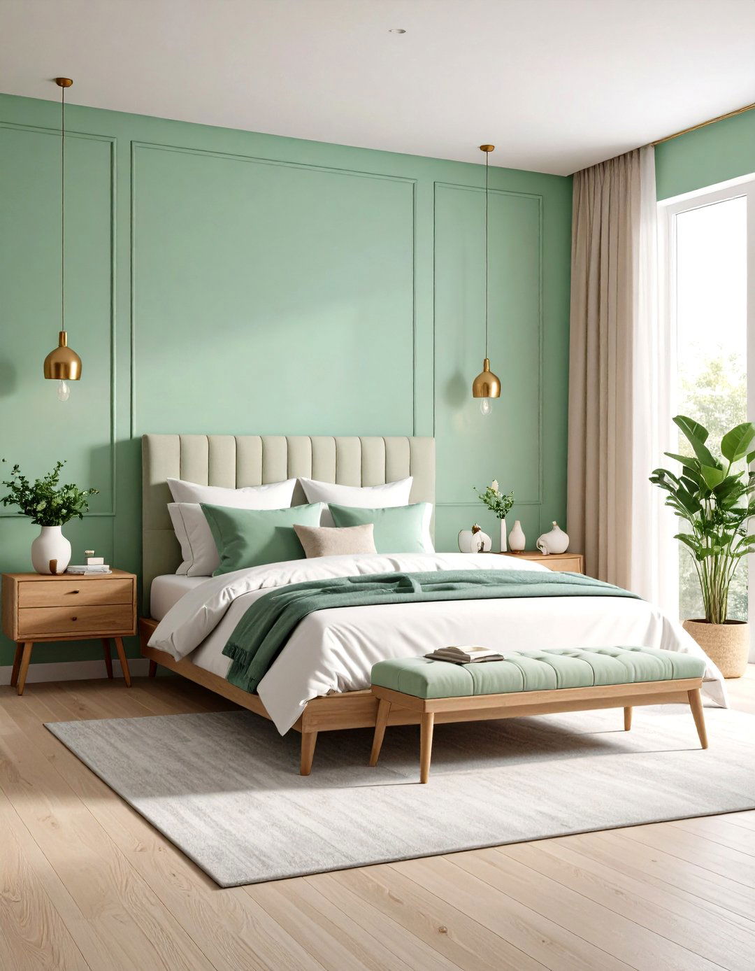 Limewash Smoky Blue Bedroom Tranquility - 20 Limewash Bedroom Ideas
