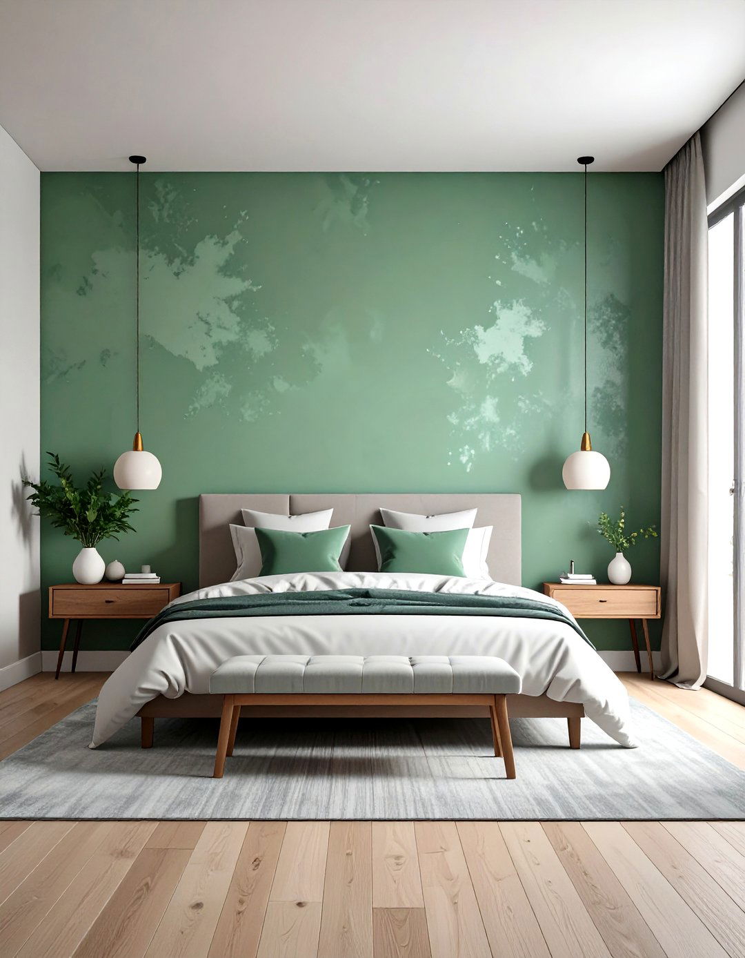 Limewash Texture Bedroom Wall Decor - 20 Bedroom Wall Decor Ideas