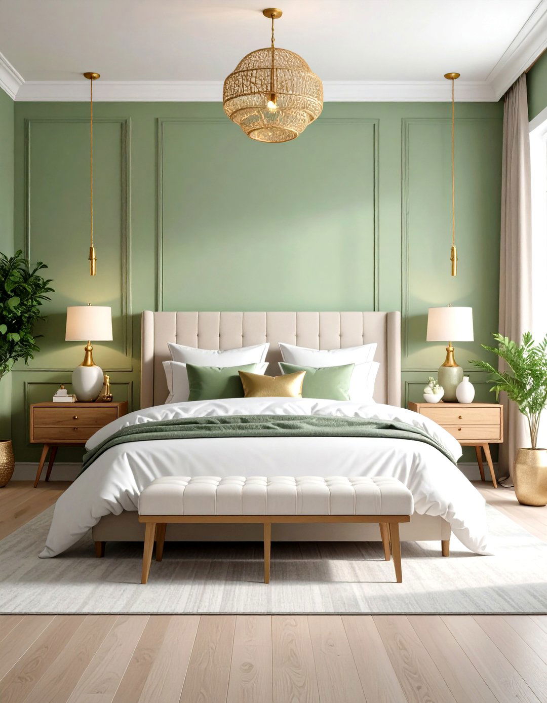 Limewash Warm Caramel Bedroom Comfort - 20 Limewash Bedroom Ideas