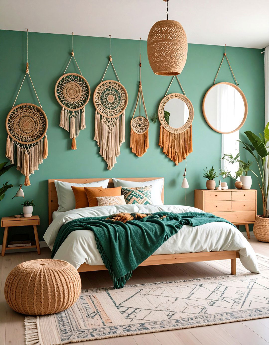 Limewashed or Earth Tone Walls Quiet Boho Decor Layers - 20 Boho Decor Ideas