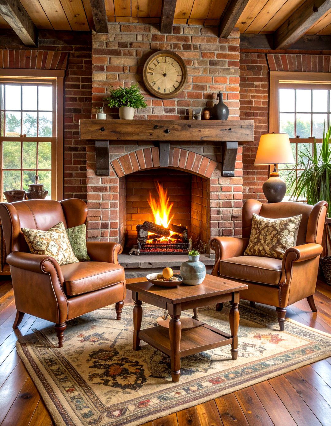 Linear Brick Fireplace Contemporary Elegance - 20 Brick Fireplace Ideas