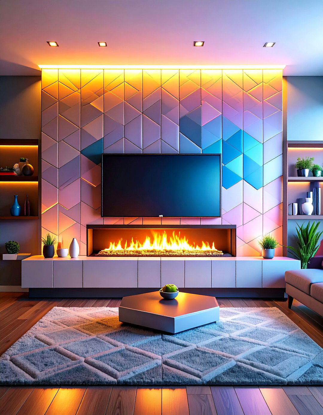 Linear Fireplace with Hidden Storage and Seamless Integration - 20 Linear Fireplace Ideas With Tv Above