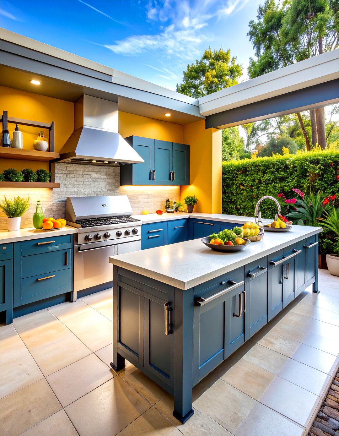 Linear Galley Outdoor Kitchen Designs - 20 Outdoor Kitchen Designs