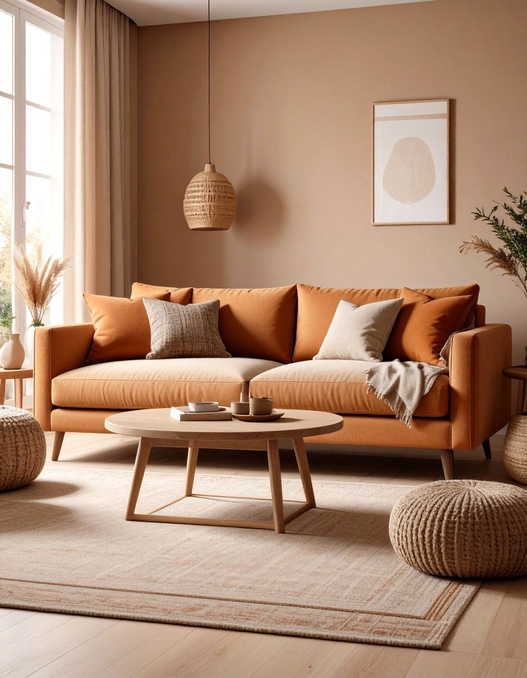 Linen Sofas for Breathable Earthy Comfort - 20 Earthy Living Room Decor Ideas