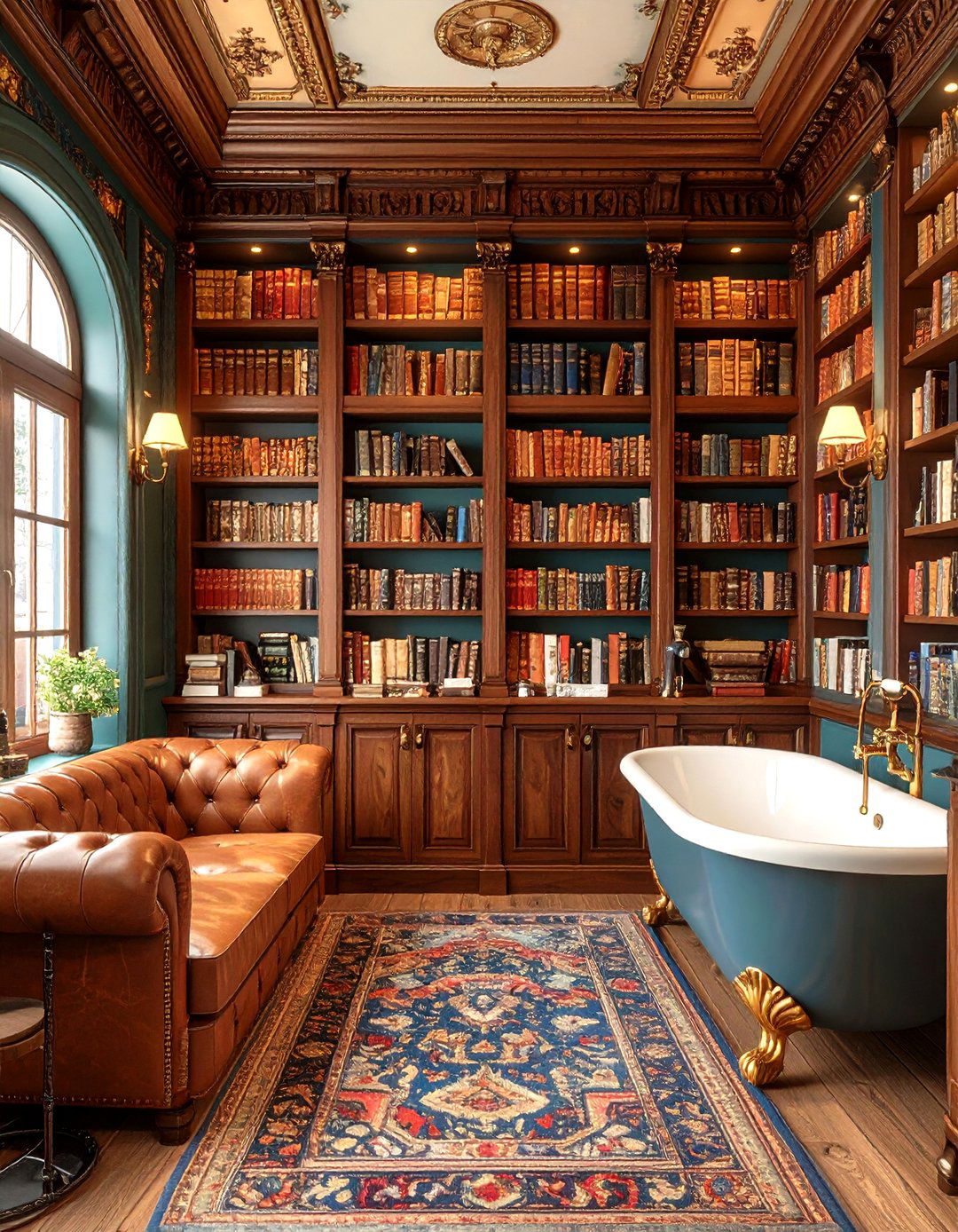 Literary Bookstore Restaurant Bathroom Sanctuary - 20 Restaurant Bathroom Ideas