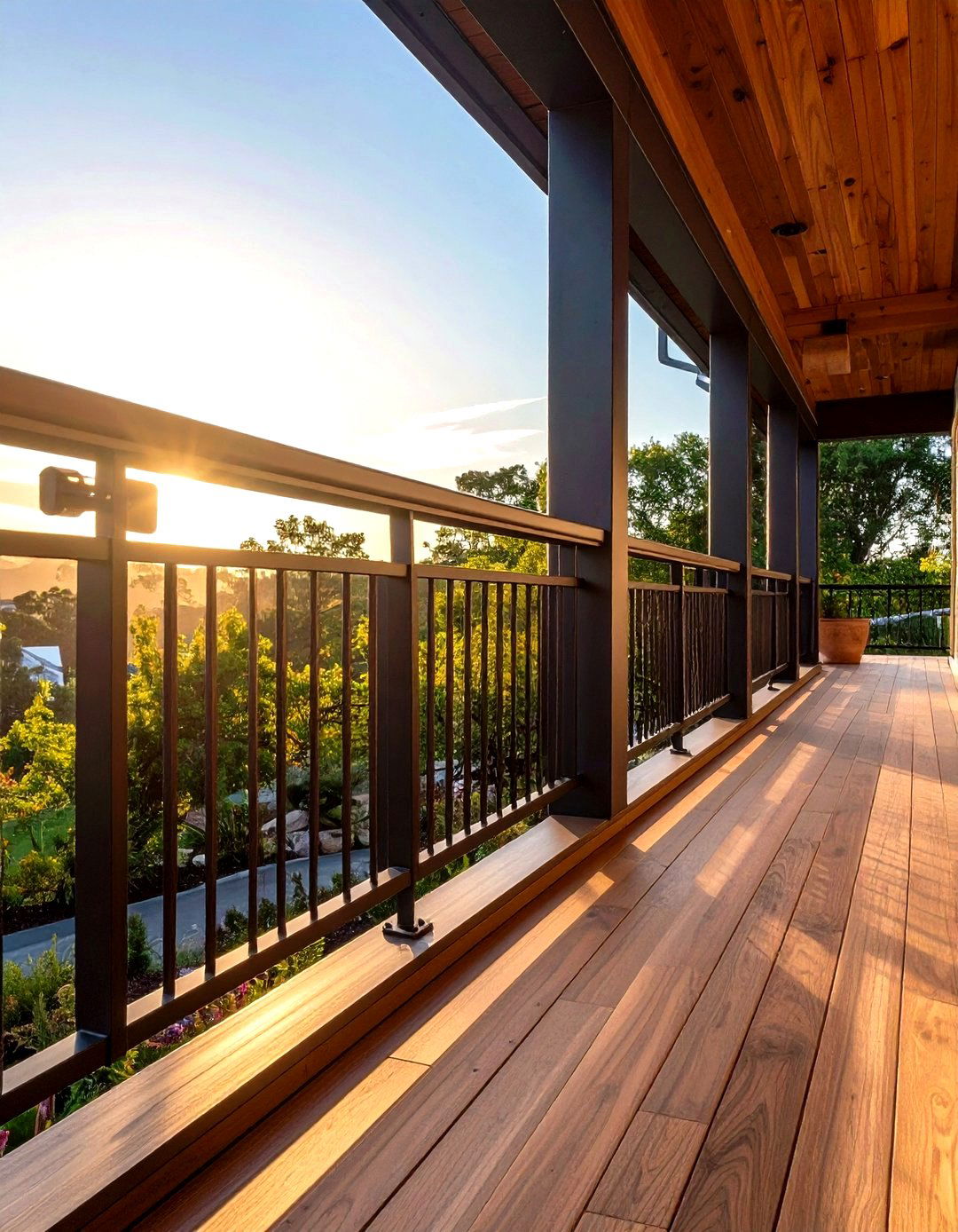 Live Edge Timber Front Porch Railings - 20 Front Porch Railing Ideas