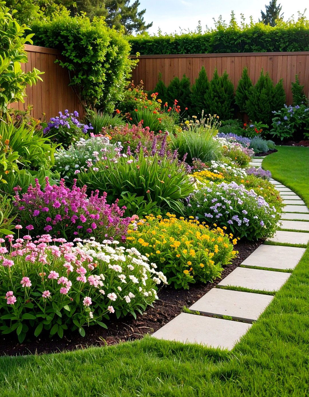 Living Carpet of Evergreen Groundcovers - 20 Front Yard Evergreen Landscaping Ideas