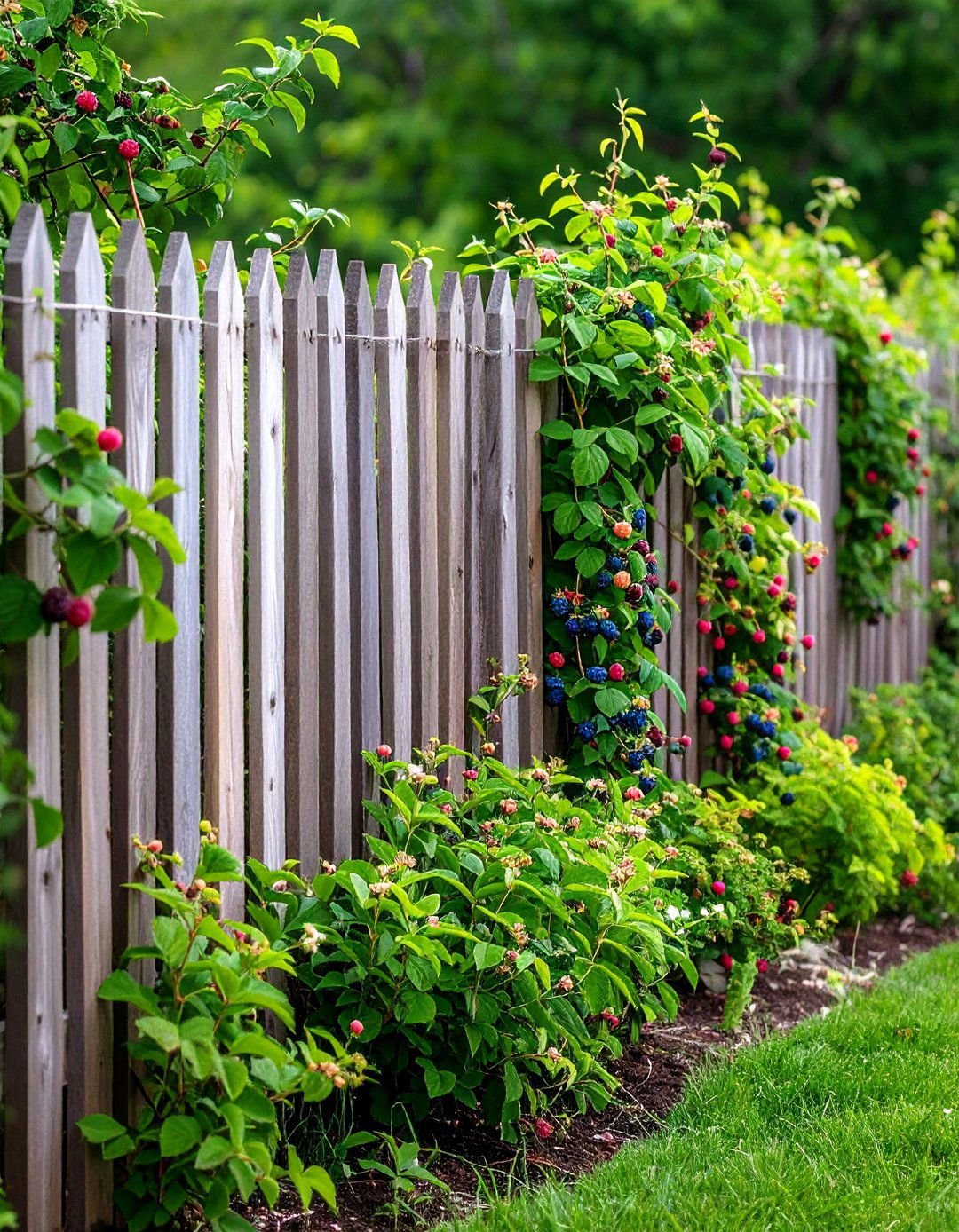 Living Fence Nursery Garden Made of Berry Bushes - 25 Nursery Garden Ideas