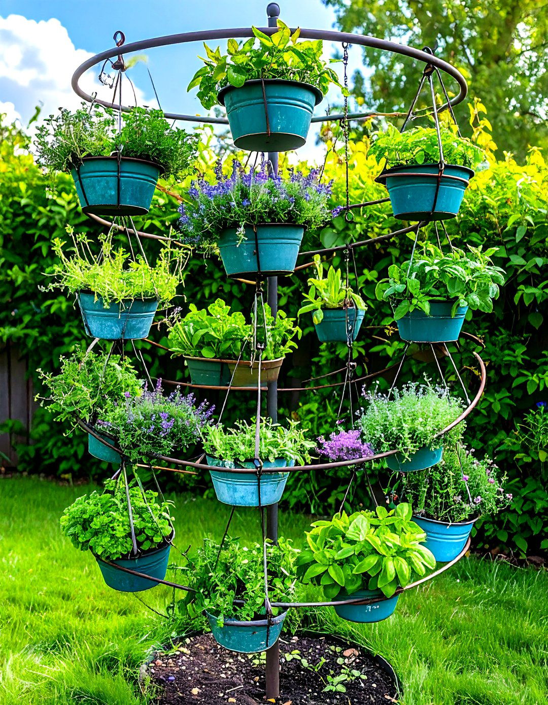 Living Fence Spiral - 20 Spiral Garden Design Ideas