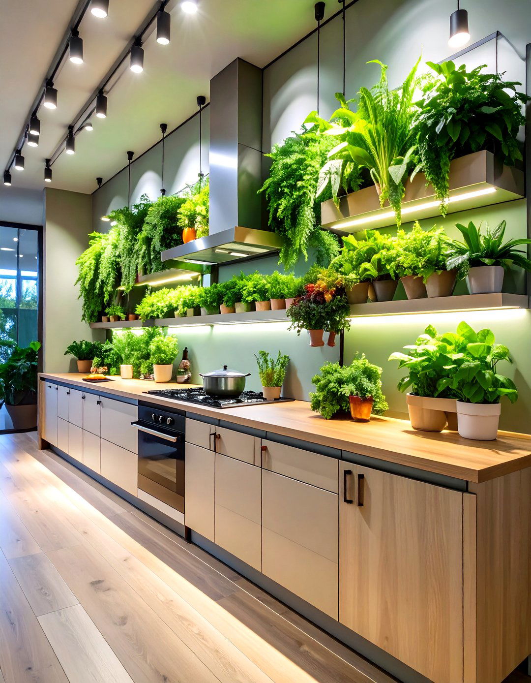 Living Green Plant Feature Wall - 20 Feature Wall Ideas