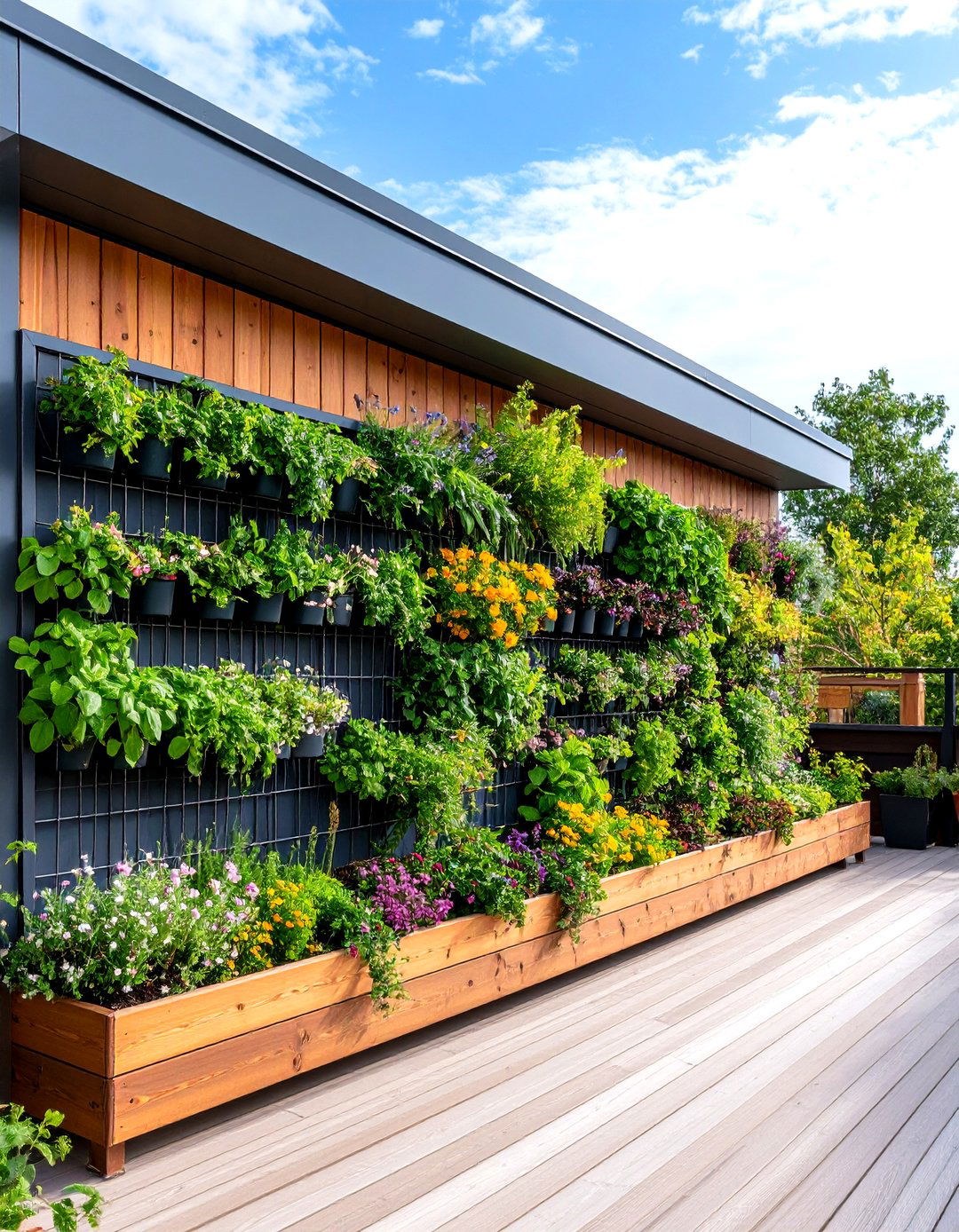 Living Green Wall Deck Fascia - 20 Deck Fascia Ideas