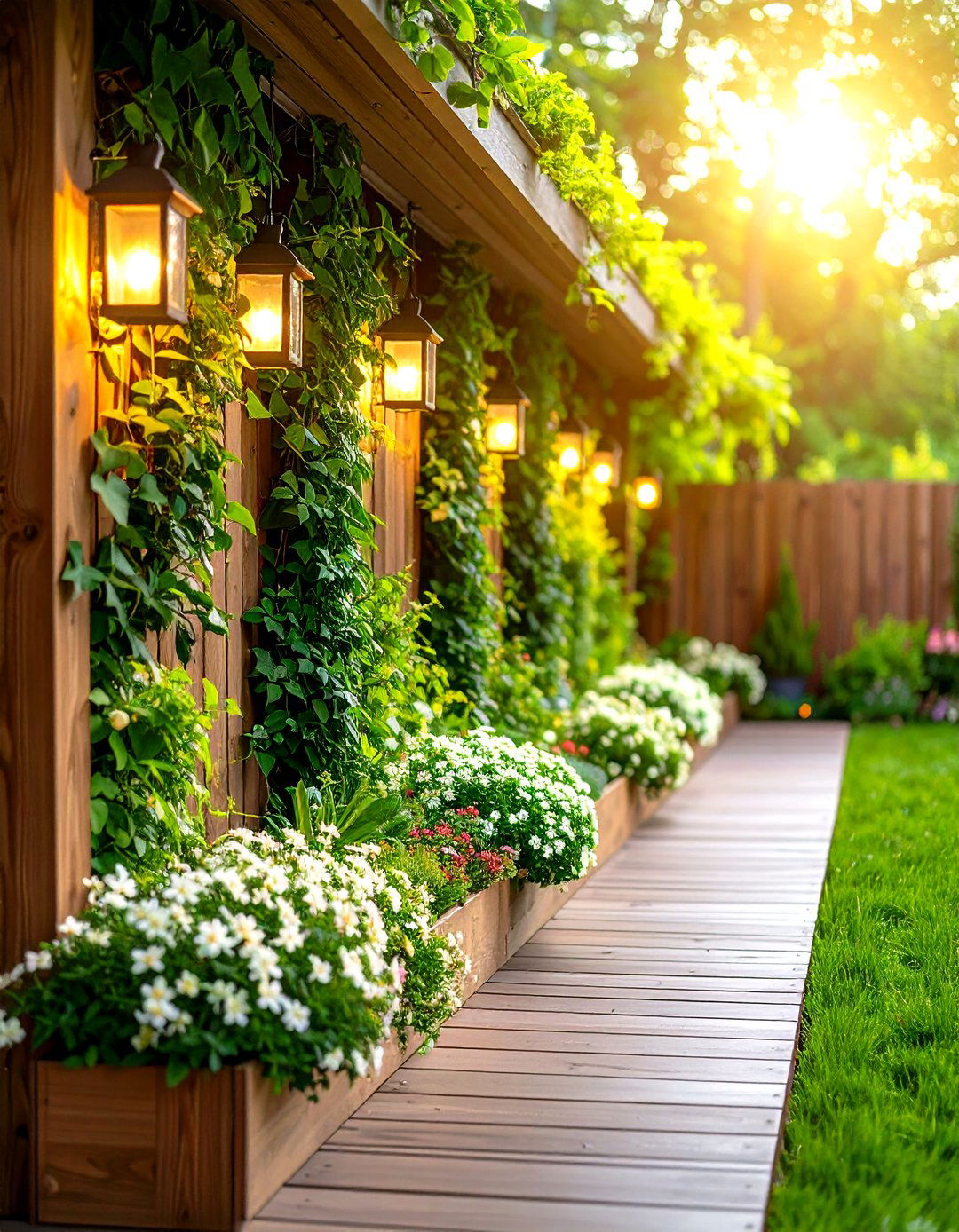 Living Green Wall Deck Skirting - 20 Deck Skirting Ideas