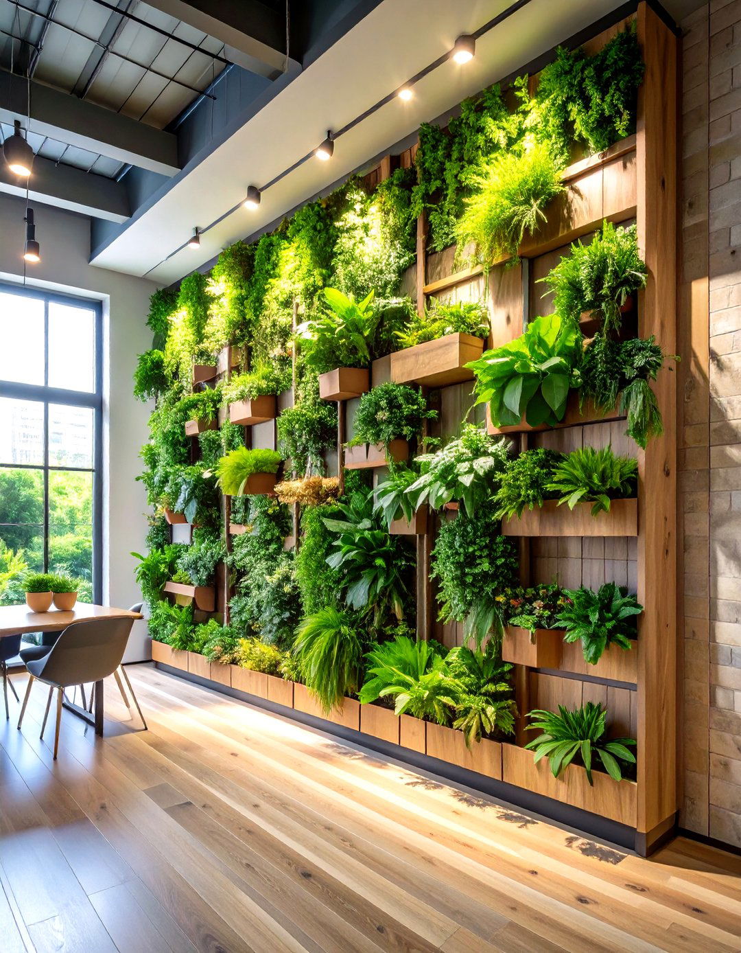 Living Green Wall Decor Breathes Life Upward - 20 High Ceiling Tall Wall Decor Ideas