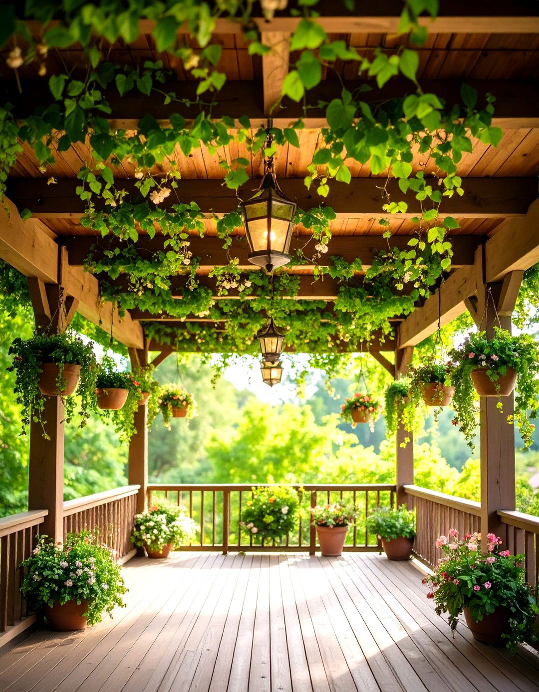 Living Plant Porch Ceiling - 20 Porch Ceiling Ideas