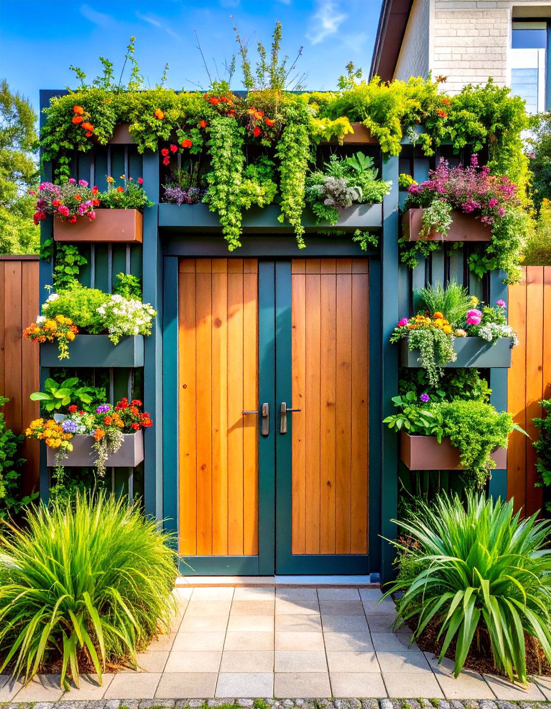 Living Planter Gates That Breathe - 20 Front Door Gate Ideas